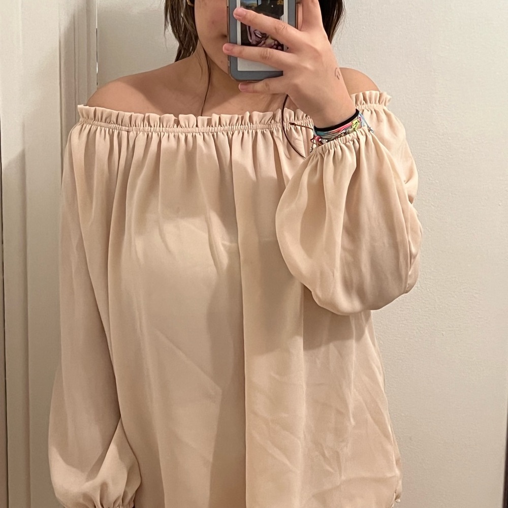 Pink Off The Shoulder Top